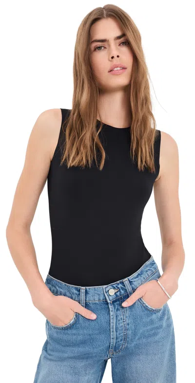 Commando Neoprene Signature Thong Bodysuit Black
