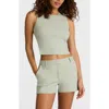 Commando Neoprene Sleeveless Shell Top In Green