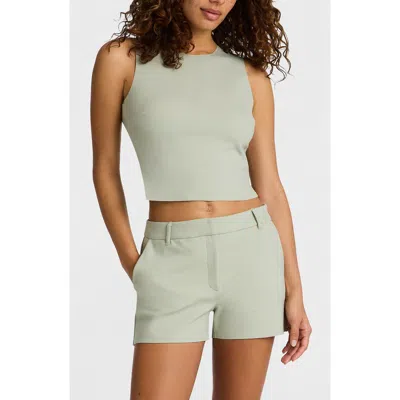 Commando Neoprene Sleeveless Shell Top In Green