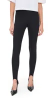 Commando Neoprene Stirrup Leggings Black In Black