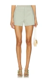 Commando Neoprene Trouser Short In Sage
