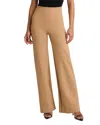 Commando Wide Leg Neoprene Leggings In Camel