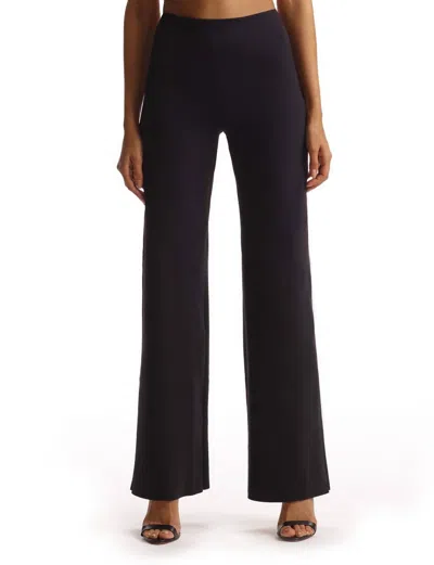 Commando Neoprene Wide Leg Pants In Black
