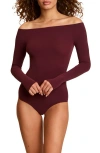 Commando Off The Shoulder Ballet Bodysuit In Purple