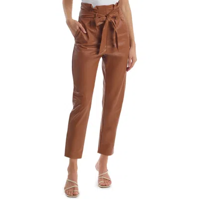 COMMANDO COMMANDO PAPERBAG WAIST FAUX LEATHER CROP PANTS