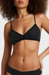 Commando Party Starter Bralette In Crystal Black In Crystal Black