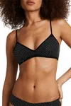 Commando Party Starter Bralette In Crystal Black In Black