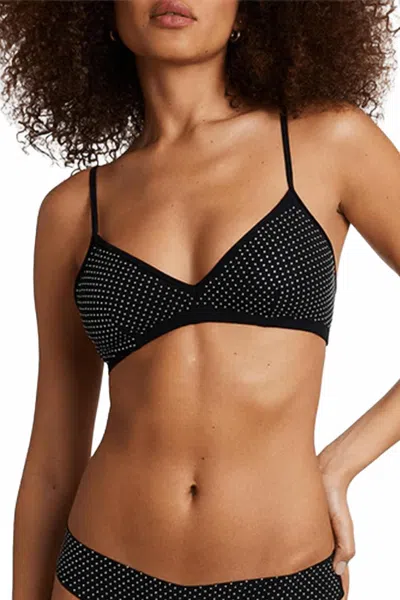 COMMANDO PARTY STARTER BRALETTE IN CRYSTAL BLACK