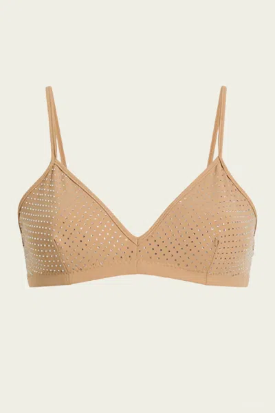 Commando Party Starter Bralette In Crystal Buff