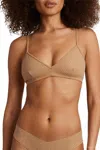 Commando Party Starter Bralette In Crystal Buff In Brown