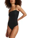 Commando Party Starter Crystal Straight Cami Bodysuit In Crystal Black