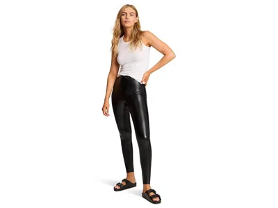 Commando Perfect Control Faux Leather Leggings In Black
