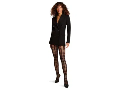Commando Plaid Net In Black