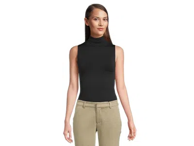 Commando Prima Ballet Sleeveless Mockneck Bodysuit In Black