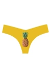 Commando Print Thong In Photo Op Pineapple