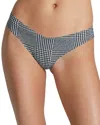 Commando Microfiber Thong In Houndstooth