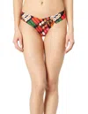 Commando Printed Low Rise Thong In Bento In Multi