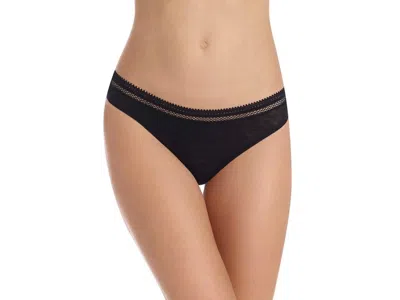 Commando Pure Pima Thong Panty In Black