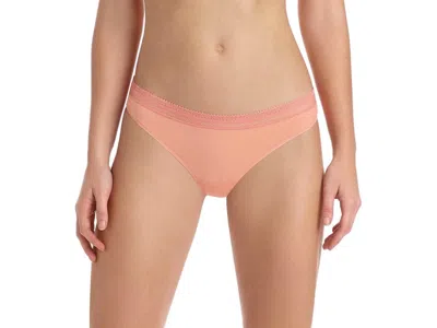 Commando Pure Pima Thong Panty In Peach Blossom In Multi