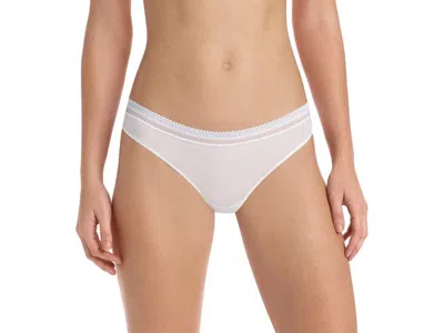 Commando Butter Mid-rise Thong Panty In White