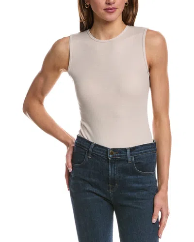 Commando Ribbed Bodysuit In Beige
