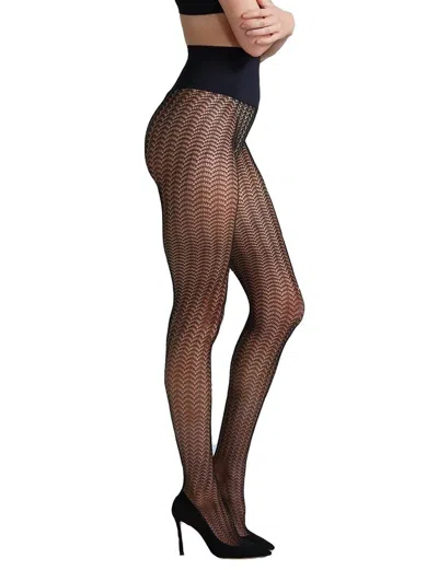 Commando Scalloped Net Tight In Black