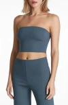 Commando Scuba Crop Tube Top In Storm