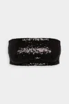 Commando Sequin Bandeau In Black