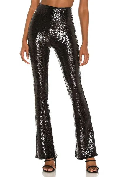COMMANDO SEQUIN FLARE LEGGING IN BLACK