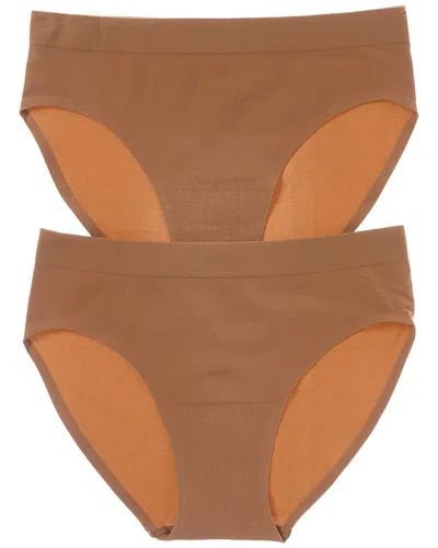 Commando Set Of 2 Ballet Body Bikini Bottom Panty In Brown