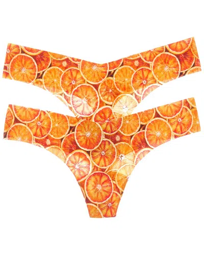 Commando ® Set Of 2 Classic Print Thong In Orange
