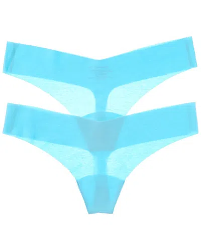 Commando Set Of 2 Thong Panty In Purple