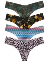 Commando Set Of 4 Classic Thongs In Multi