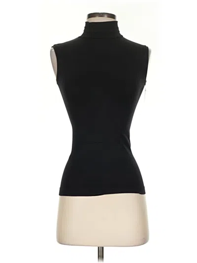 Pre-owned Commando Short Sleeve Turtleneck In Black