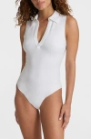 Commando Sleeveless Bodysuit In White