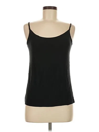 Pre-owned Commando Sleeveless Top Black Scoop Neck Tops