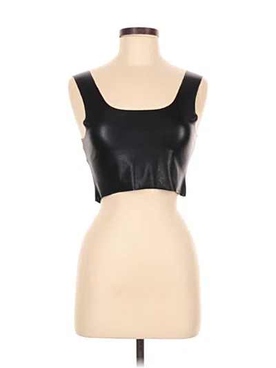 Pre-owned Commando Sleeveless Top Black Sweetheart Neckline Tops