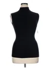 Commando Butter Cropped Turtleneck Top In Black
