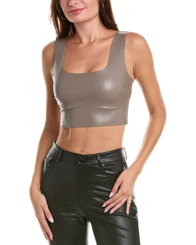 Commando Square Neck Crop Top In Grey