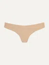 Commando Thong In Beige