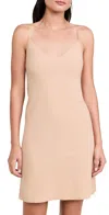 Commando Womens Nude Mini Cami Stretch-woven Slip Dress In Beige