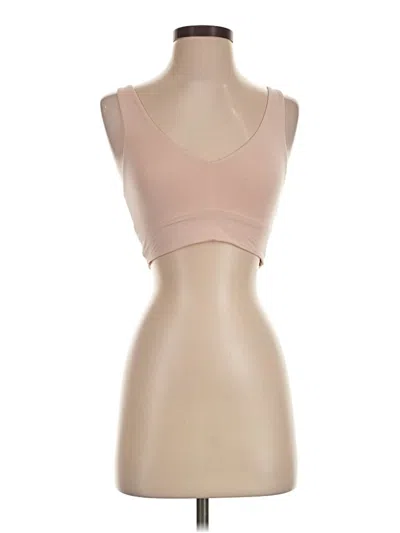Pre-owned Commando Tank Top Tan Strapless Neckline Tops