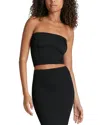 Commando Tube Knit Tube Top In Black