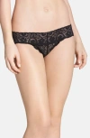 Commando 'tulip' Lace Thong In Black