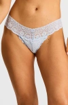 Commando 'tulip' Lace Thong In Blue