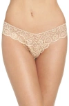 Commando 'tulip' Lace Thong In Gold