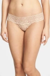 Commando 'tulip' Lace Thong In Neutral