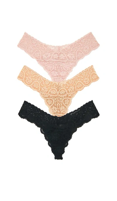 Commando Tulip Tanga 3 Pack In Multi