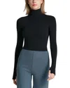 Commando Butter Turtleneck Bodysuit Black In Black