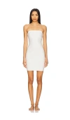 Commando Two Faced Tech Control Strapless Dress In Bone